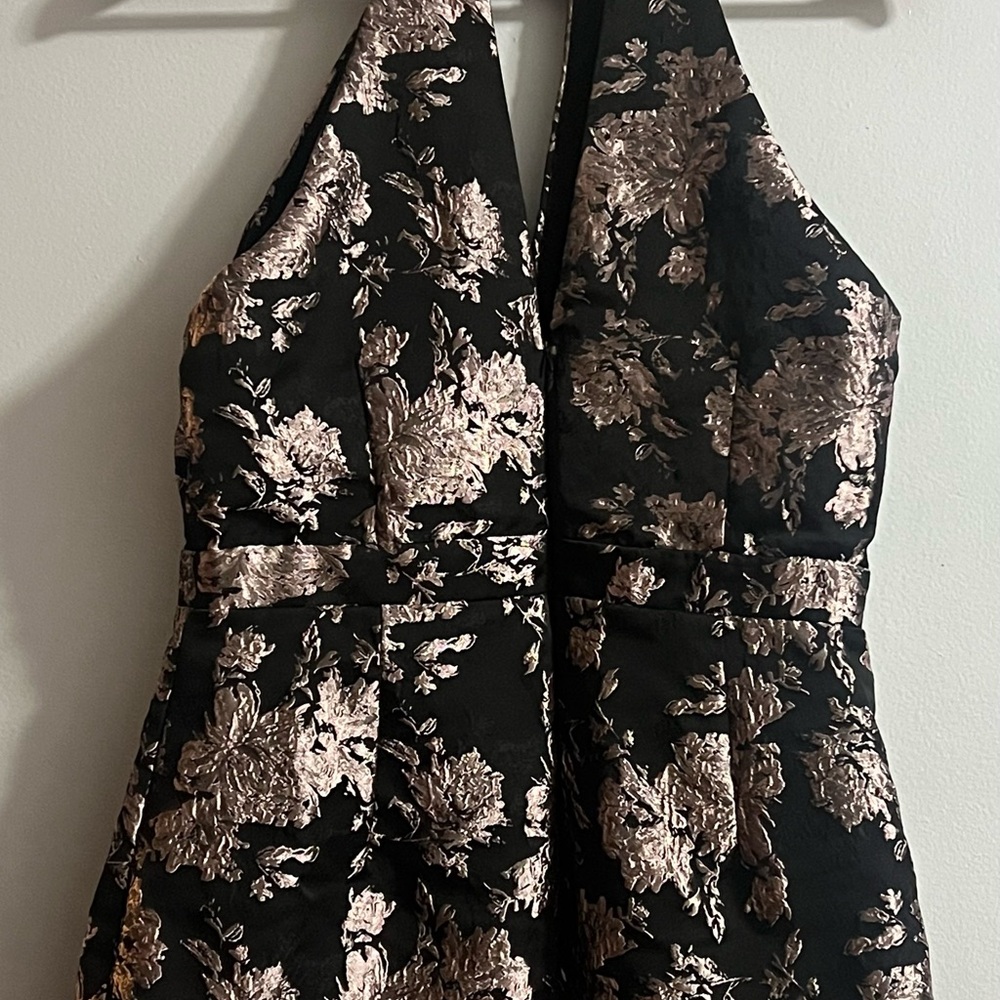 Stylish Chic Lulu's Black Dress which are shorts with Champagne Accents.